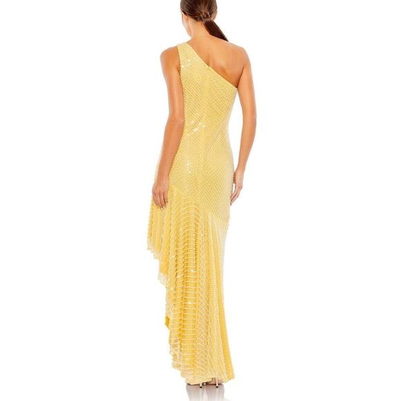 Mac Duggal style 93741 One Shoulder High Low Dress  size 14 NWT - Picture 3 of 16